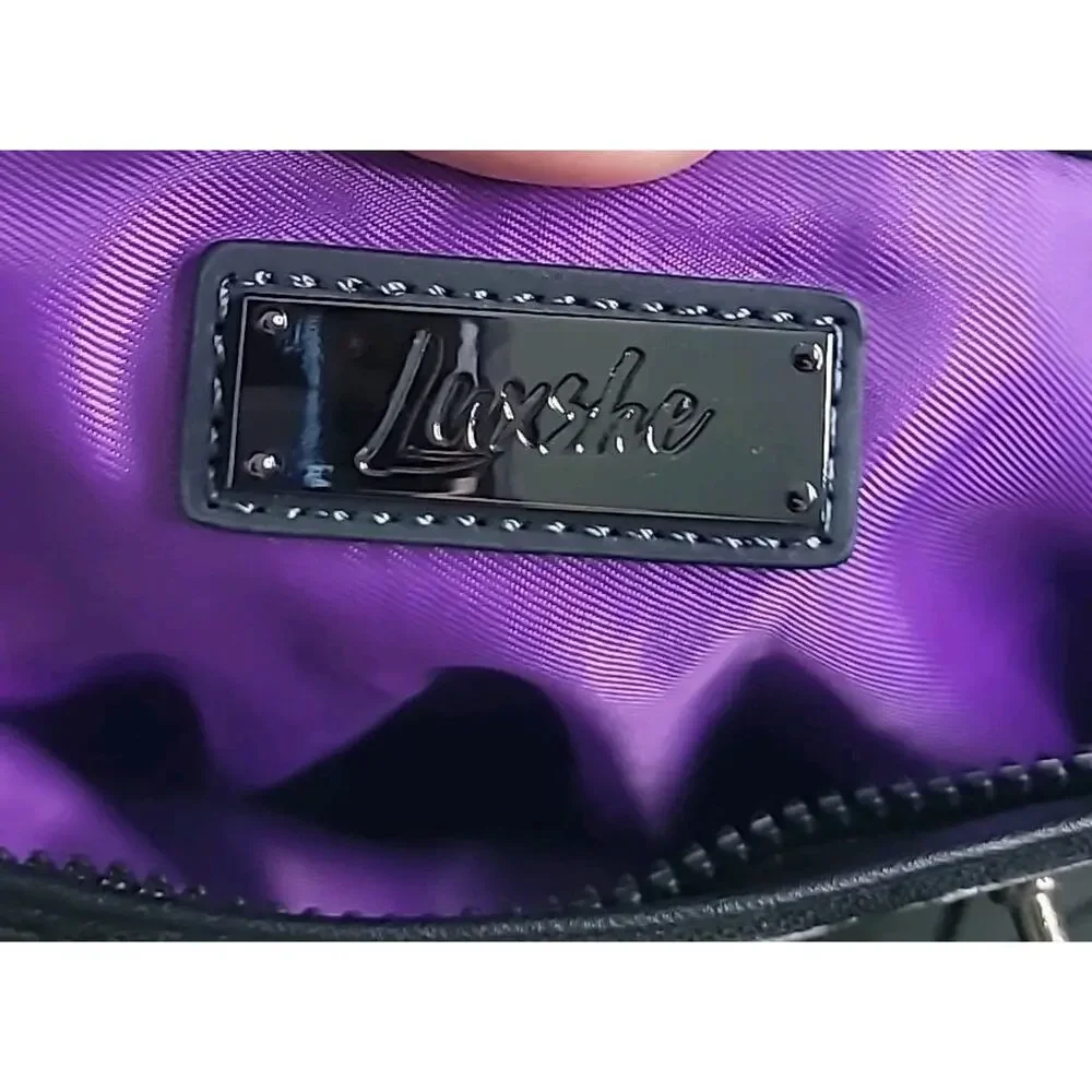 Luxshe Bao Bao Style Color Changing Briefcase Green Purple